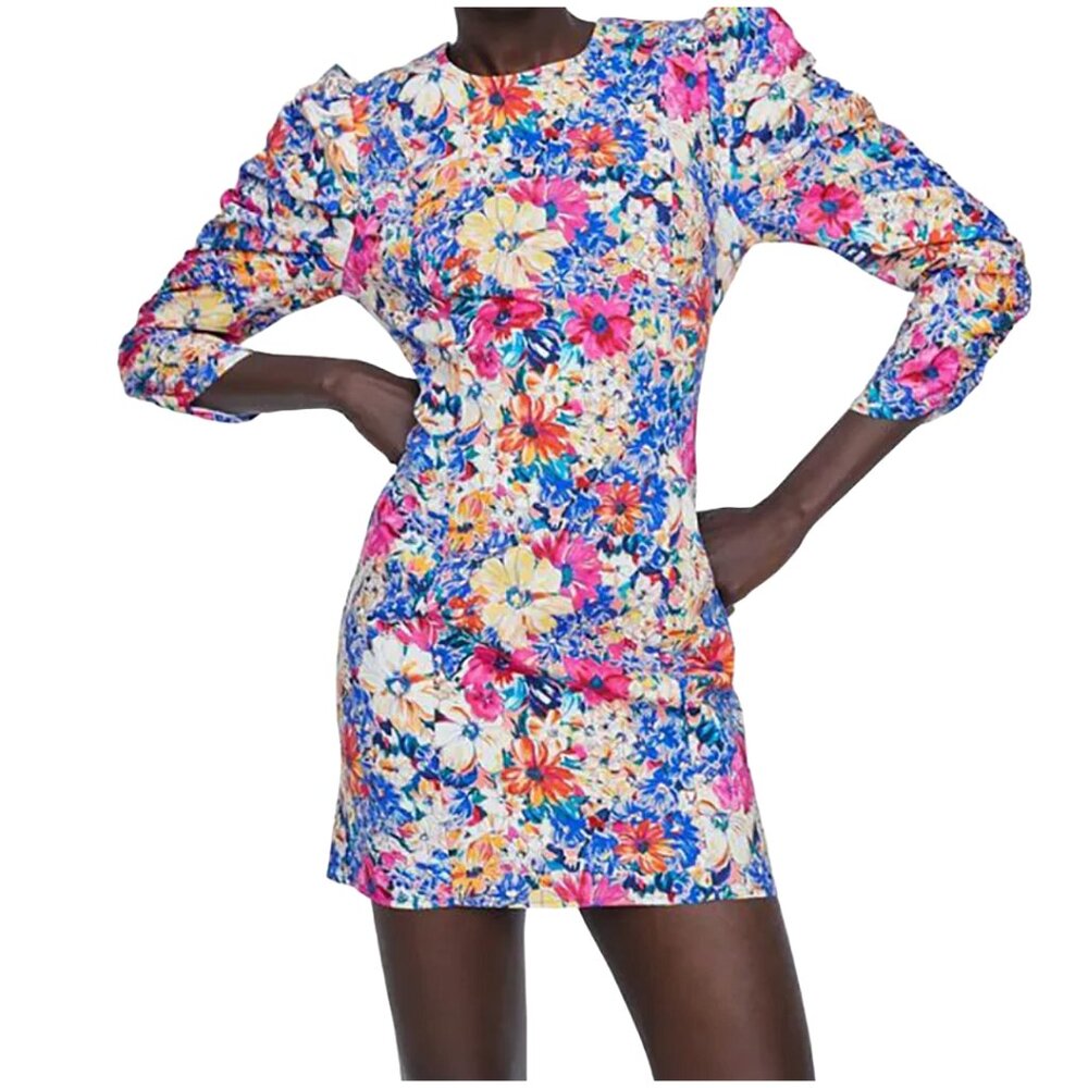 FLOWERS IN BLOOM ZARA COTTON DRESS FOR ANY OCCASION